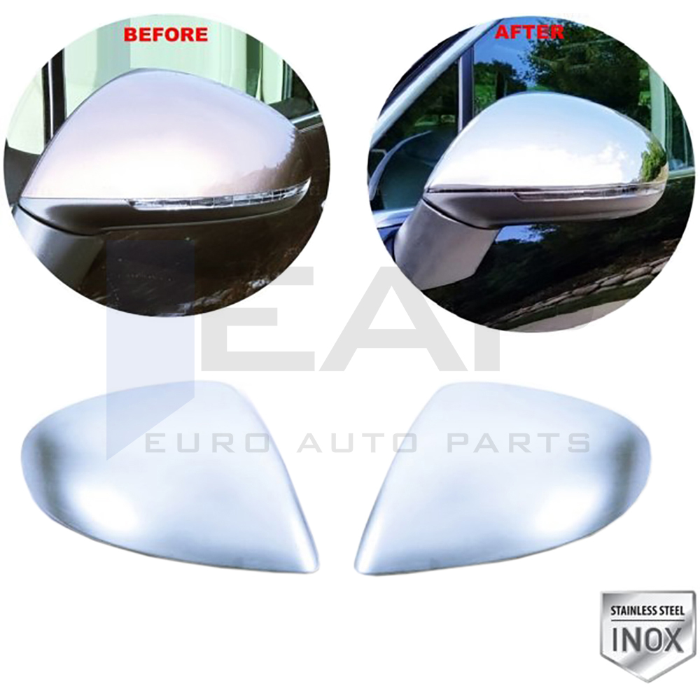 Mirror Cover 2 Pcs - Stainless Steel