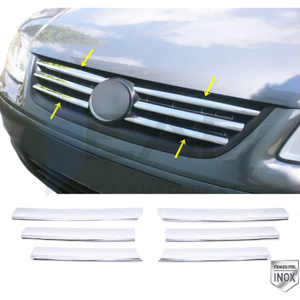 Front Grille - 6 Pcs - Stainless Steel