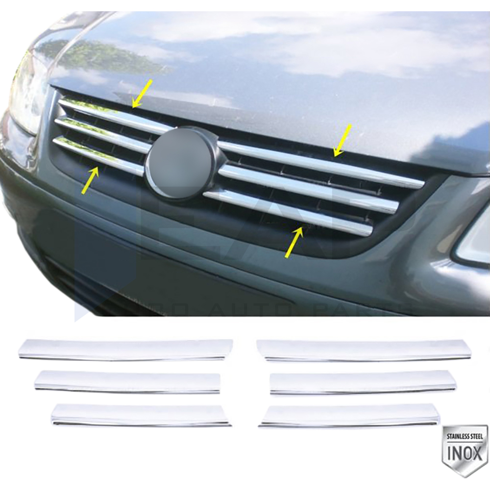 Front Grille - 6 Pcs - Stainless Steel