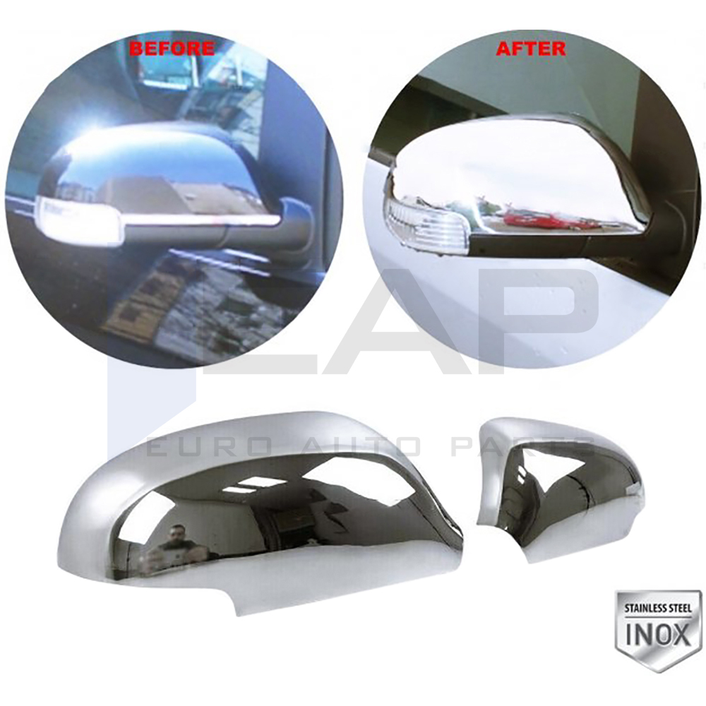Mirror Cover 2 Pcs - Stainless Steel