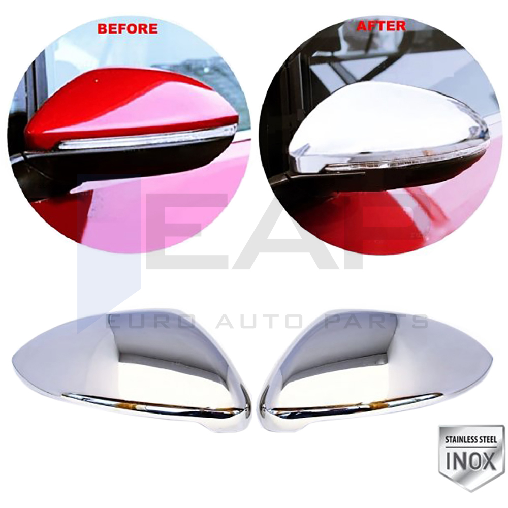 Mirror Cover 2 Pcs - Stainless Steel